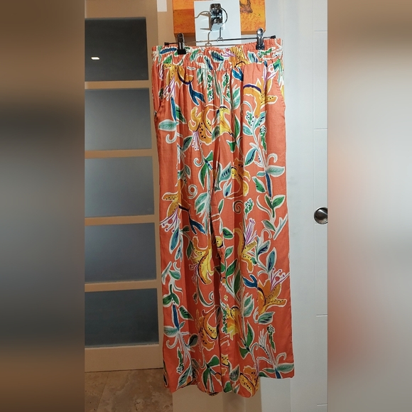 RACHEL Rachel Roy Pants - RACHEL Rachel Roy Orange Floral Maxi Pants